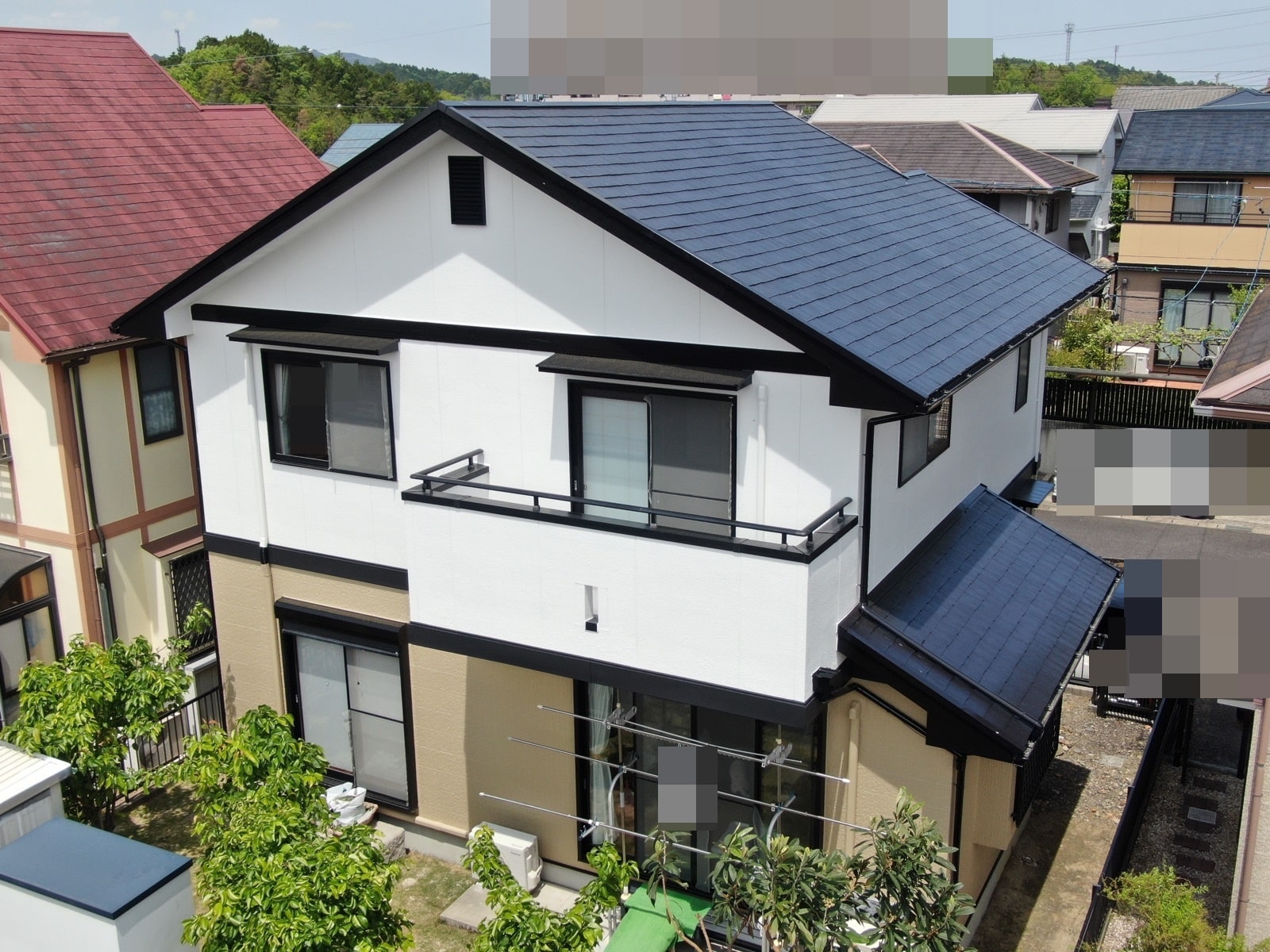 多治見市脇之島町　ホワイトタウン　屋根塗装工事　外壁塗装工事