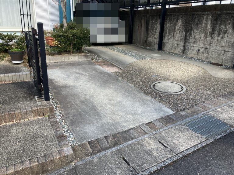 多治見市滝呂町　土間工事　駐車場拡張工事事　外構工事　