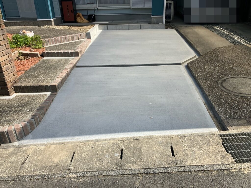 多治見市滝呂町 土間工事 駐車場拡張工事 完成