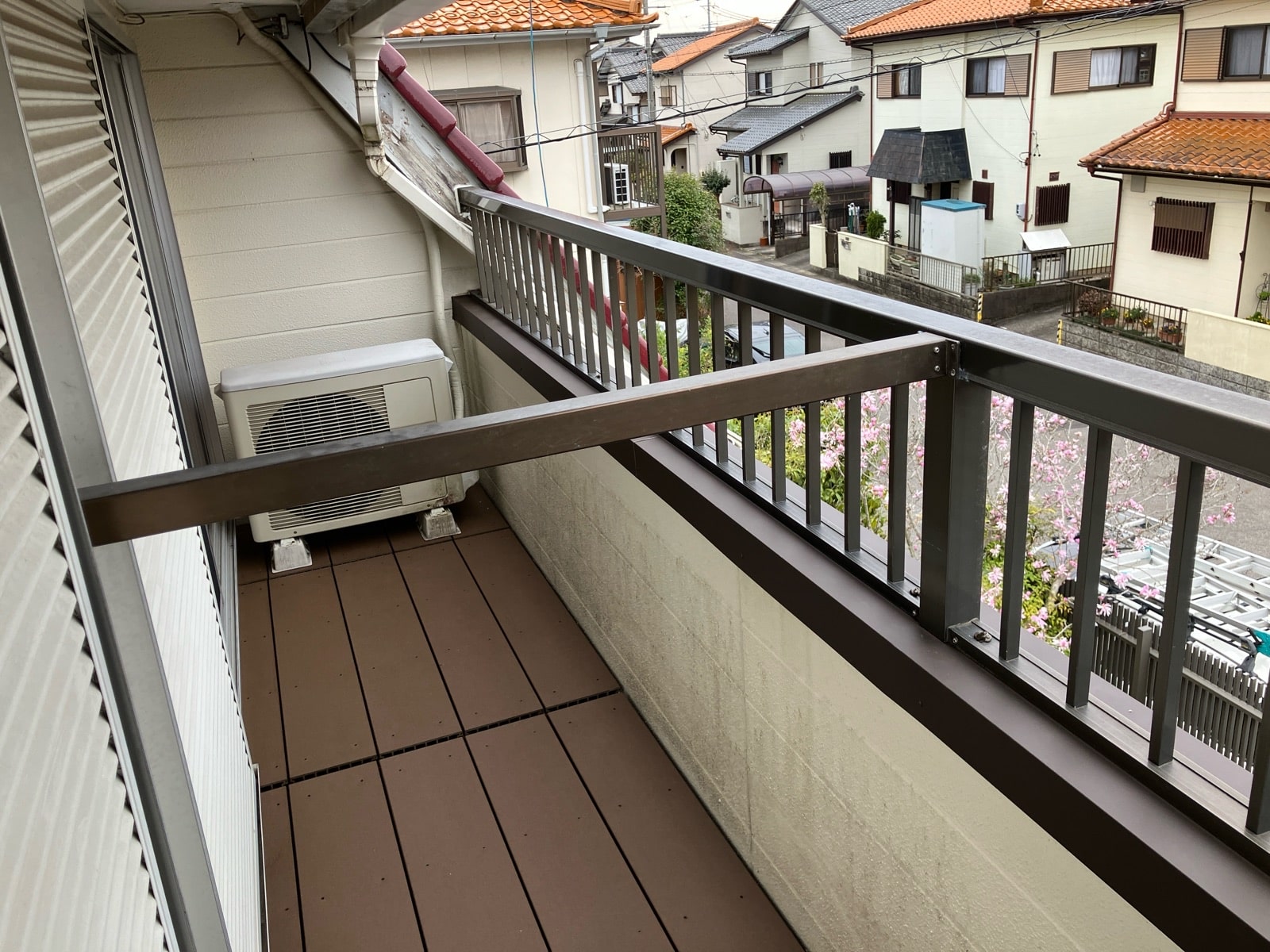 多治見市　ベランダ　笠木　補修　交換
