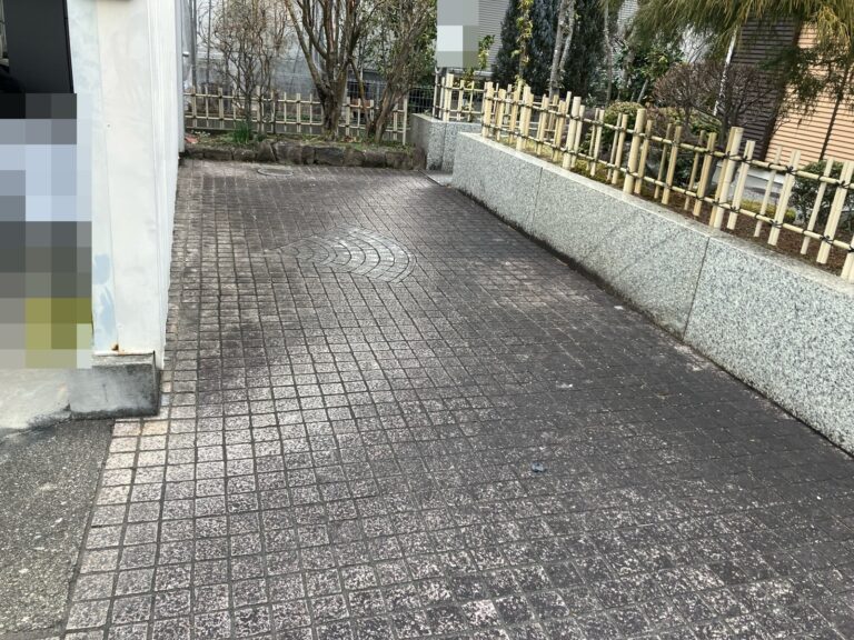 多治見市　土間洗浄　洗浄前