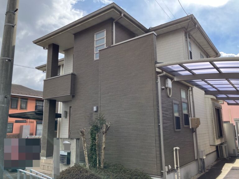 多治見市松坂町　屋根塗装　外壁塗装　ベランダ防水　塀塗装　施工前　現調時
