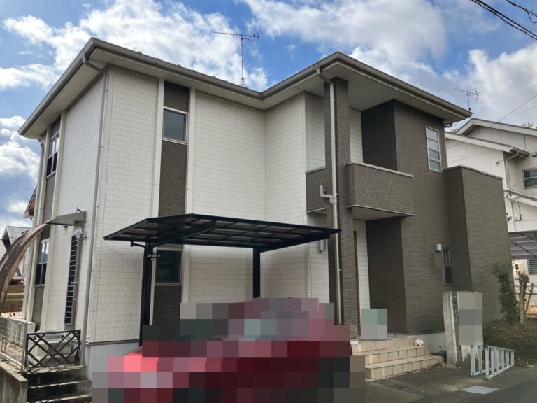 多治見市松坂町　屋根塗装　外壁塗装　ベランダ防水　塀塗装　施工前　現調時