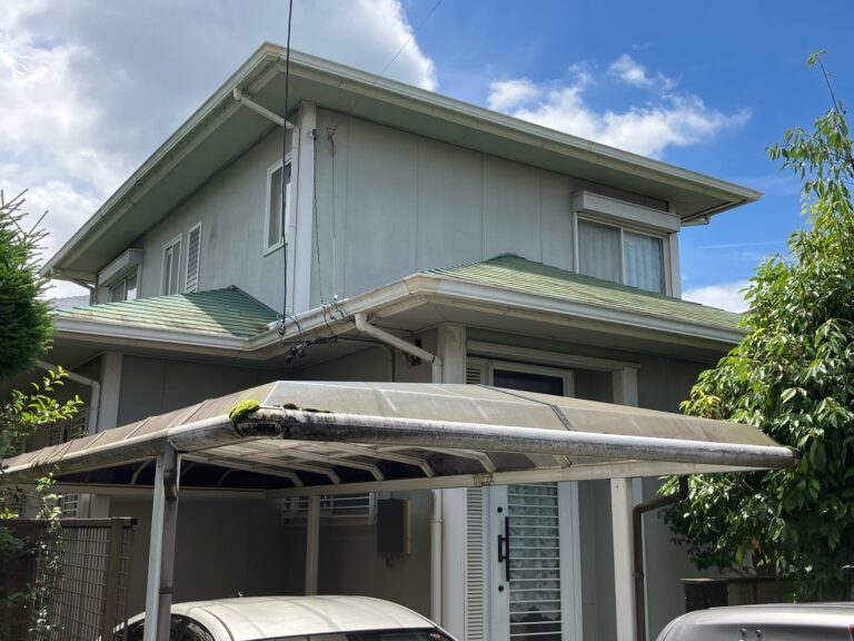 多治見市　屋根塗装　外壁塗装　施工前
