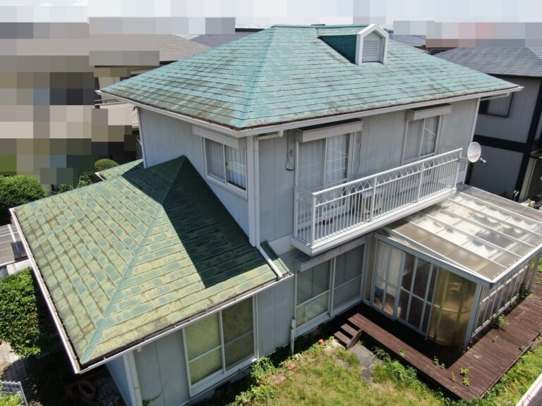 多治見市　屋根塗装　外壁塗装　施工前