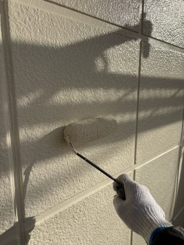 土岐市駄知町　外壁　上塗り塗装