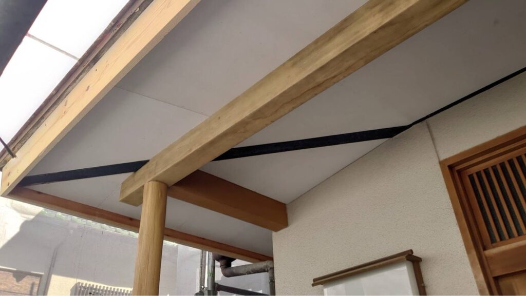 玄関天井補修工事