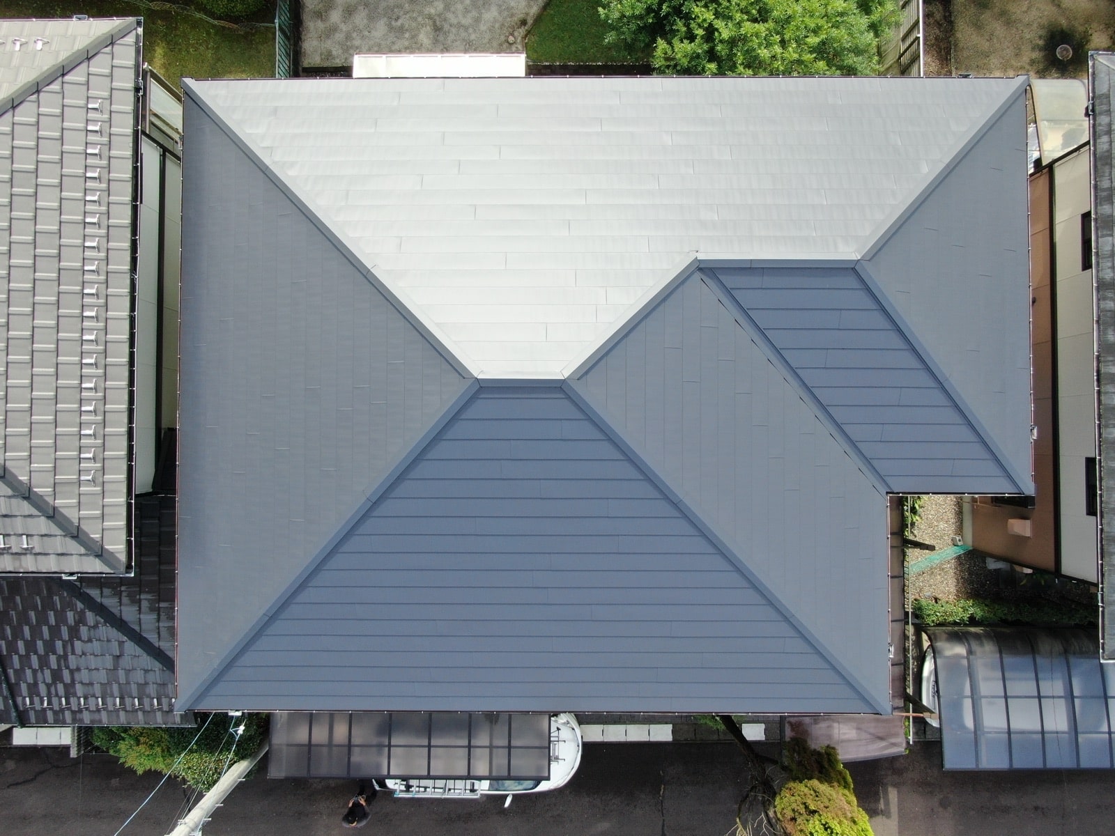 土岐市　屋根カバー工事　ガルバリウム鋼板