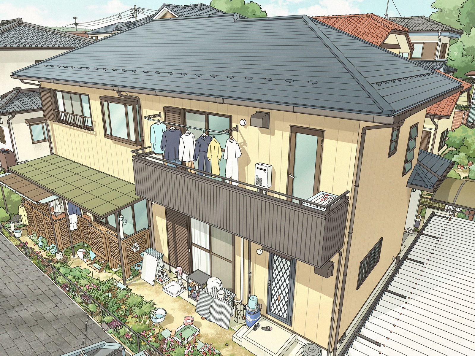 多治見市　外壁塗装　屋根カバー工事