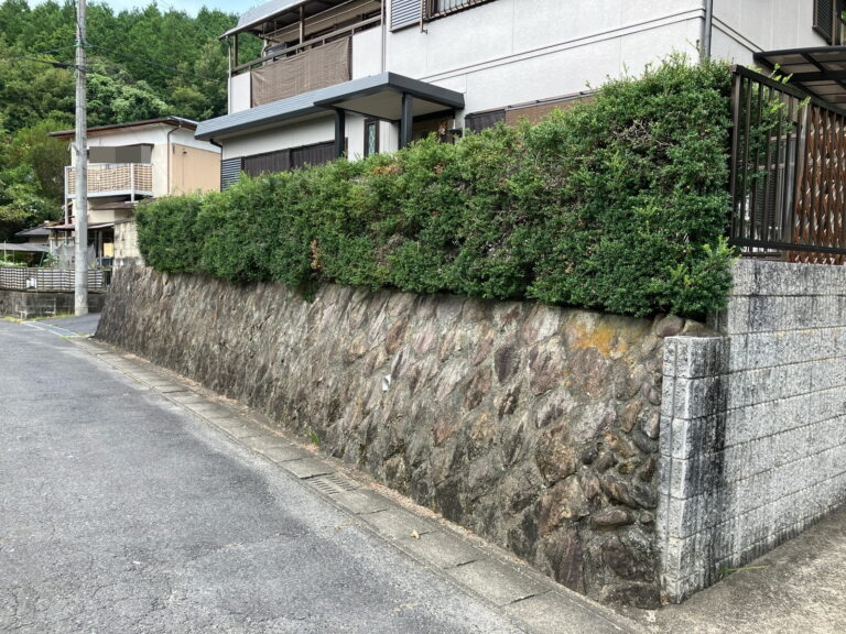 瑞浪市　生垣撤去工事　外構工事