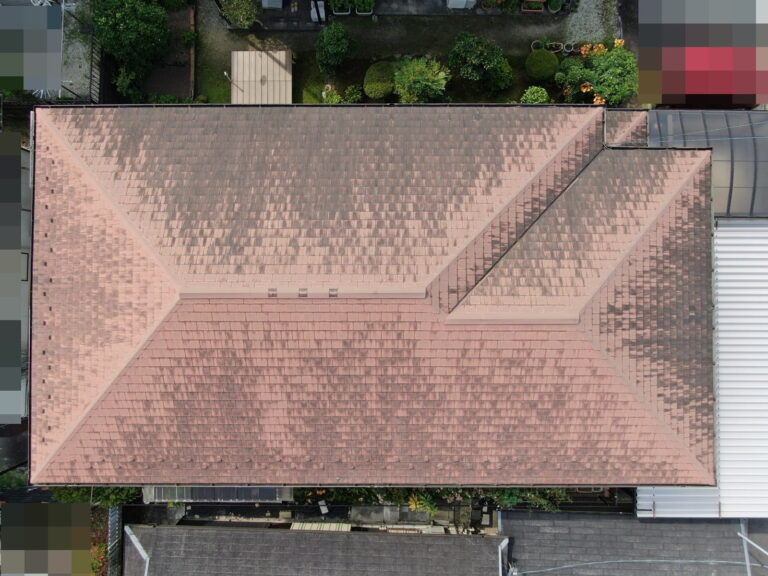 多治見市　屋根カバー工事　外壁塗装工事　施工前