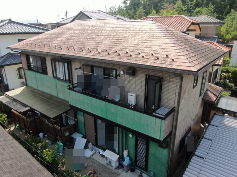 多治見市　屋根カバー工事　外壁塗装工事　施工前