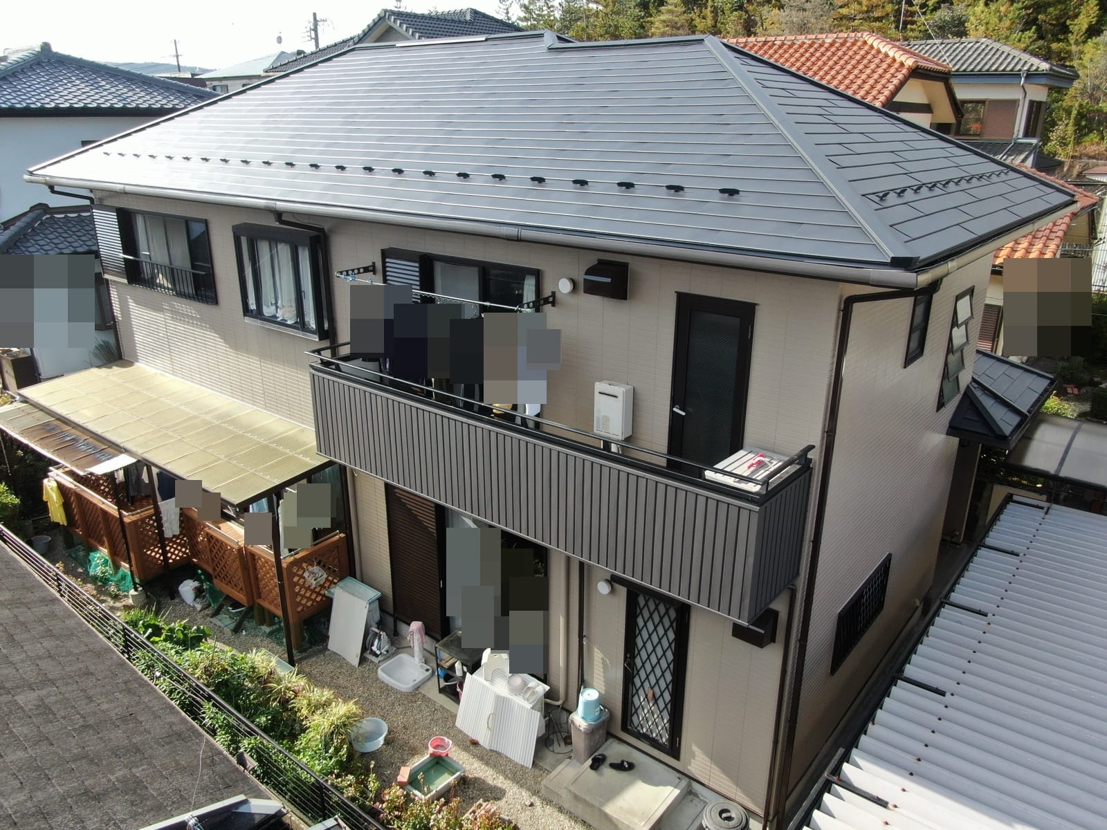 多治見市　屋根カバー工事　外壁塗装工事