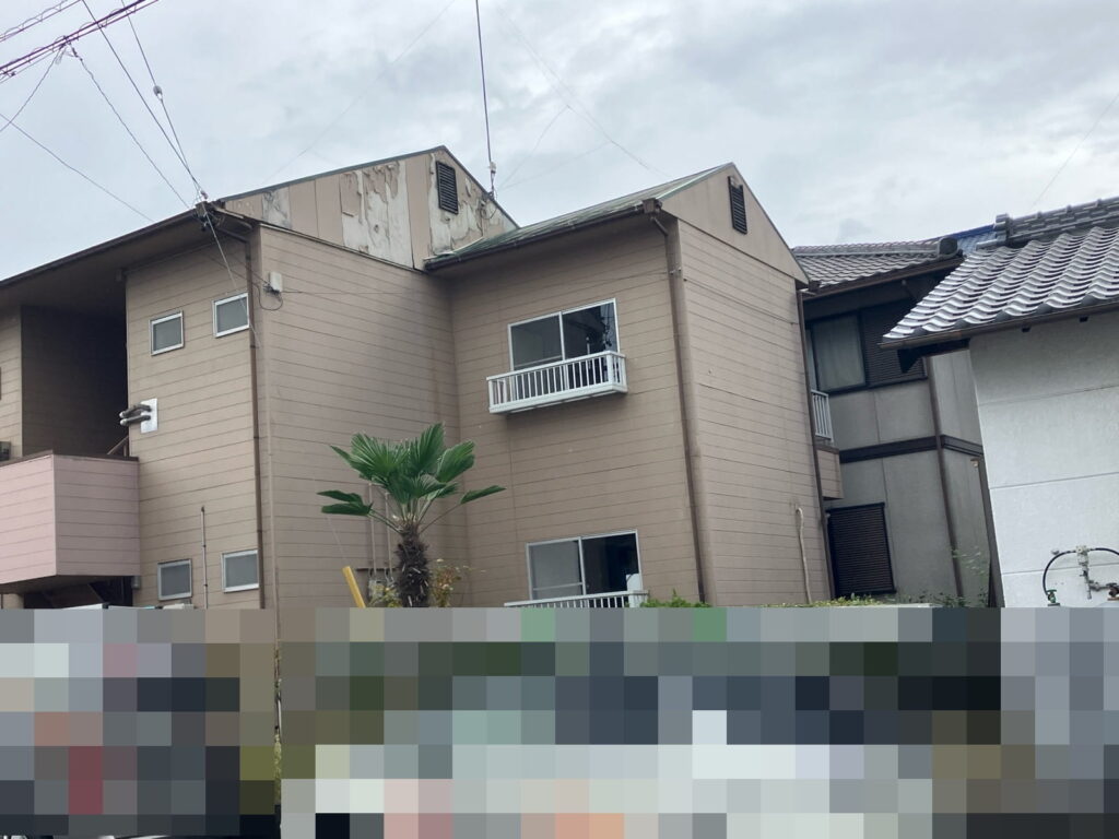 多治見市　アパート　外壁塗装　屋根塗装　板金補修