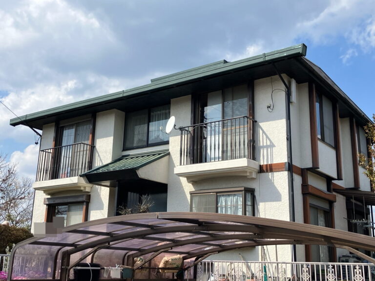 多治見市市之倉町　屋根外壁塗装工事前