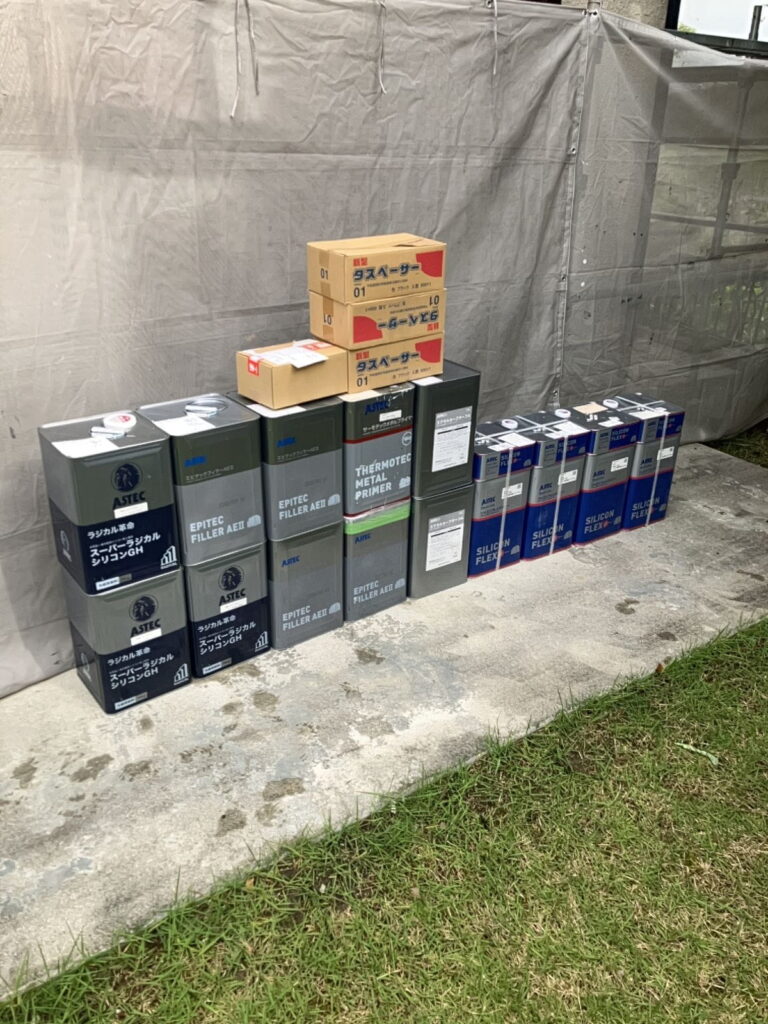 多治見市市之倉 塗り替えに使用する材料