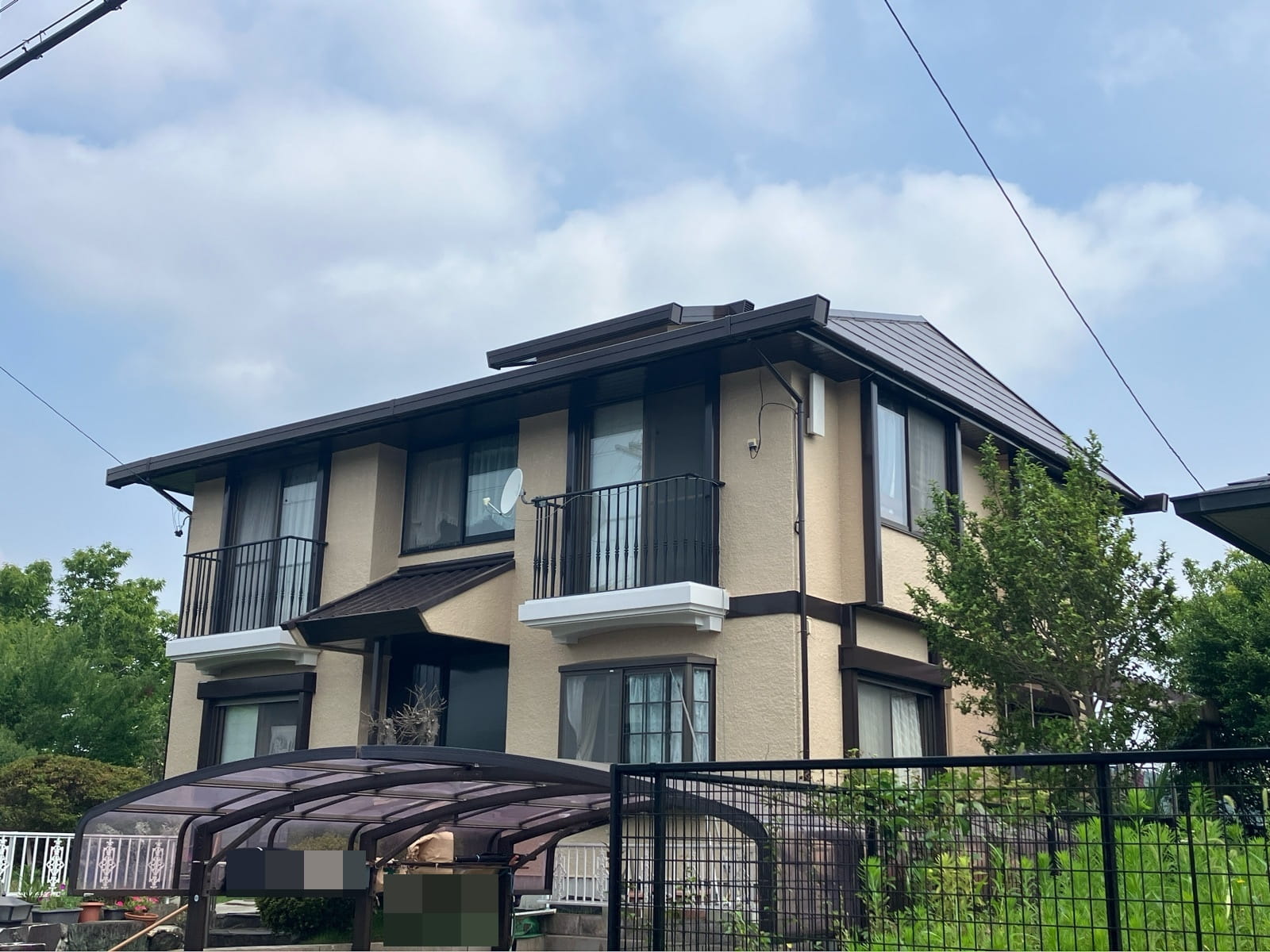 多治見市市之倉町　屋根外壁塗装工事　完成写真