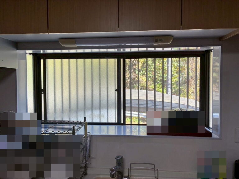 土岐市　キッチン　台所　窓　内窓サッシ　施工前