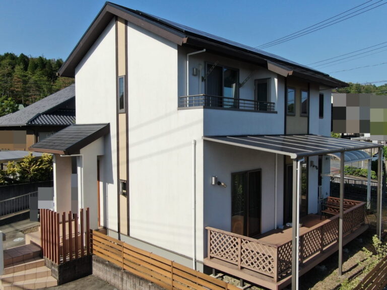 土岐市下石町　屋根外壁塗装工事　塗り替え前写真