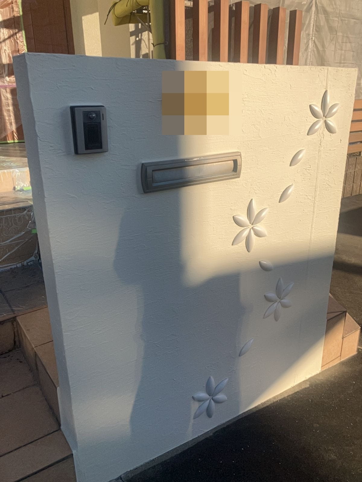 土岐市下石町　塀塗装工事　完成写真　