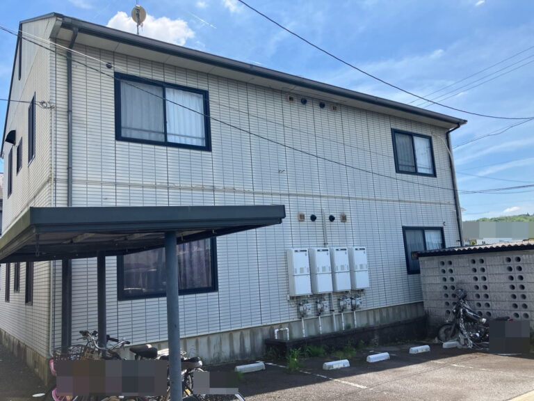 瑞浪市北小田町　アパート　屋根外壁塗装工事　塗り替え前