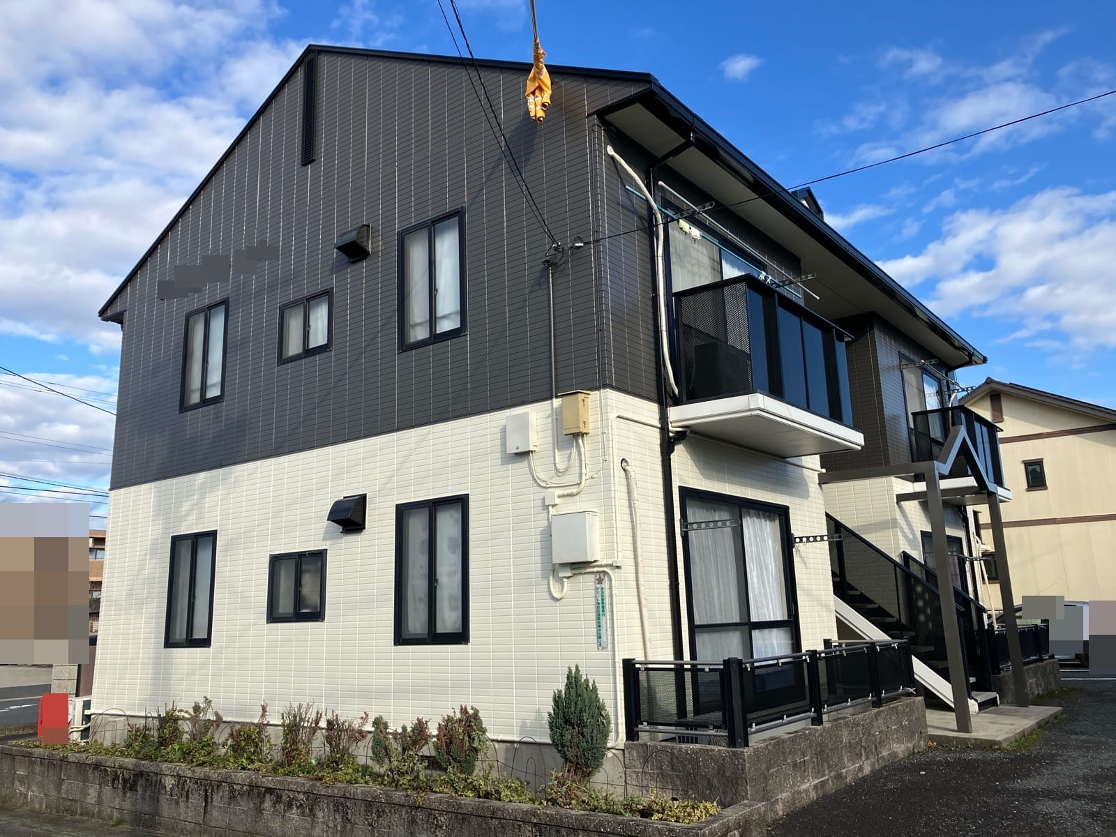 瑞浪市北小田町　アパート　屋根外壁塗装工事　完成