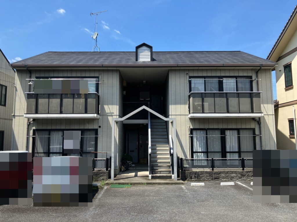 瑞浪市北小田町　アパート　屋根外壁塗装　施工前