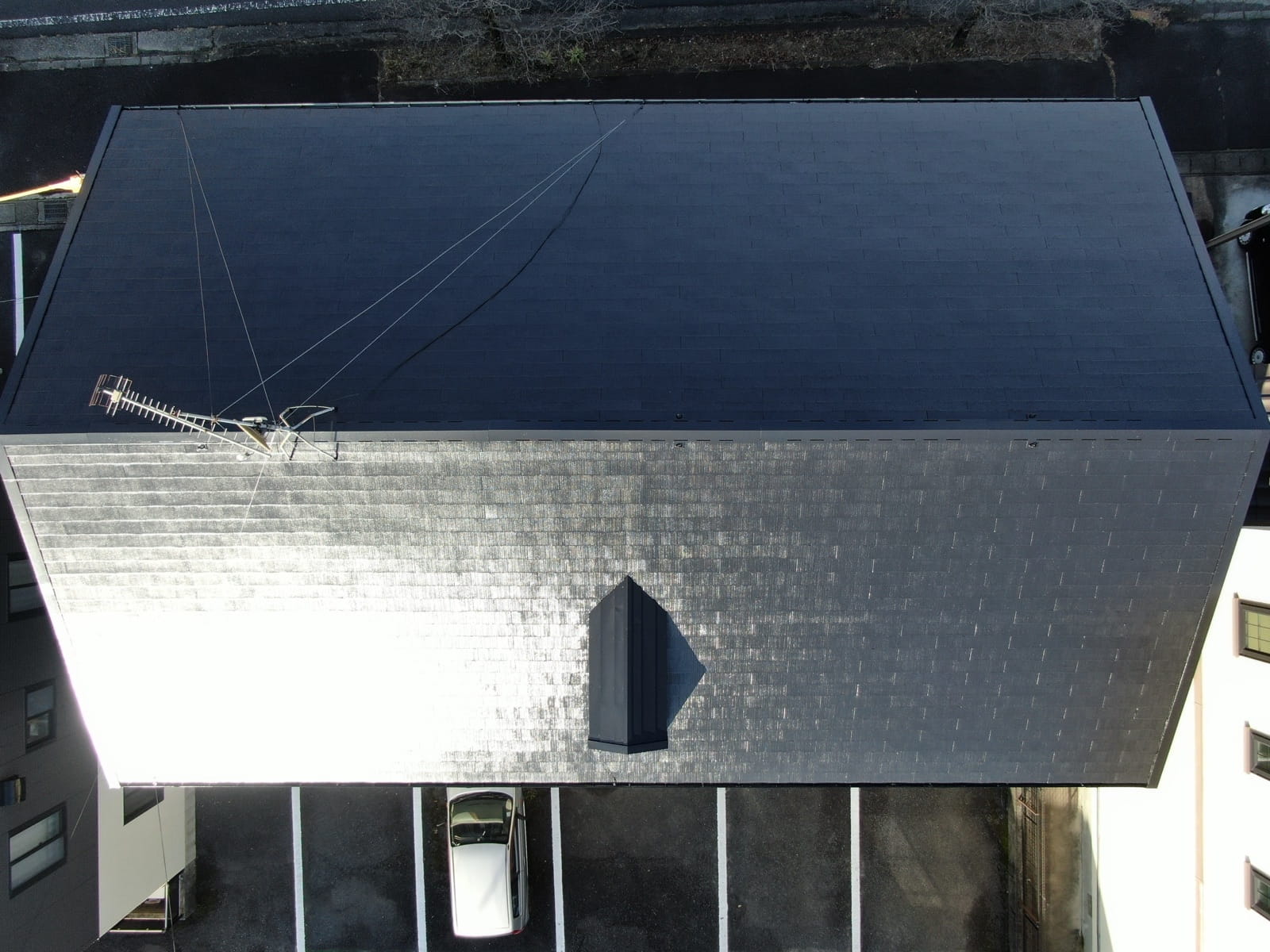 瑞浪市北小田町　アパート　屋根塗装