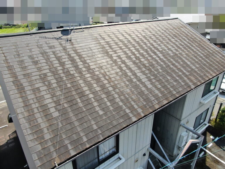 瑞浪市北小田町　アパート　屋根　塗り替え塗装前