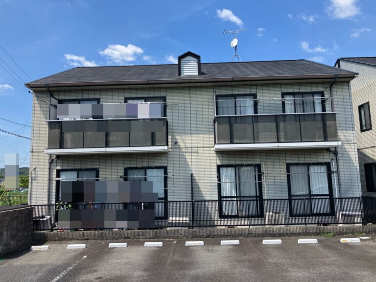 瑞浪市北小田町　アパート　屋根外壁塗装工事　塗り替え前