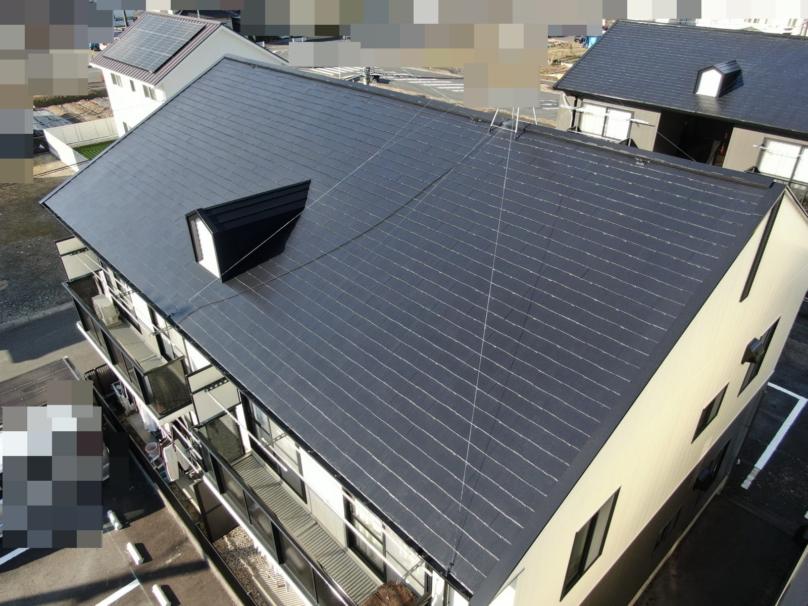 瑞浪市北小田町　アパート　屋根　塗り替え塗装