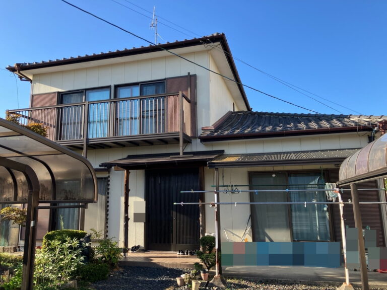 多治見市太平町　外壁塗装工事　塗り替え前写真