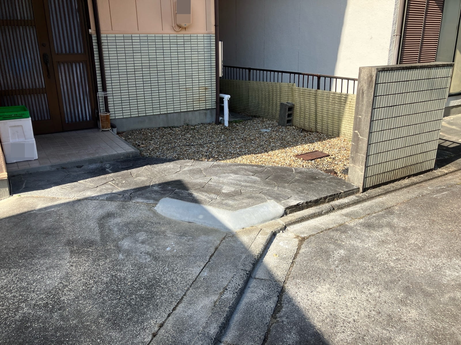 多治見市星ケ台　門柱撤去工事　施工後写真