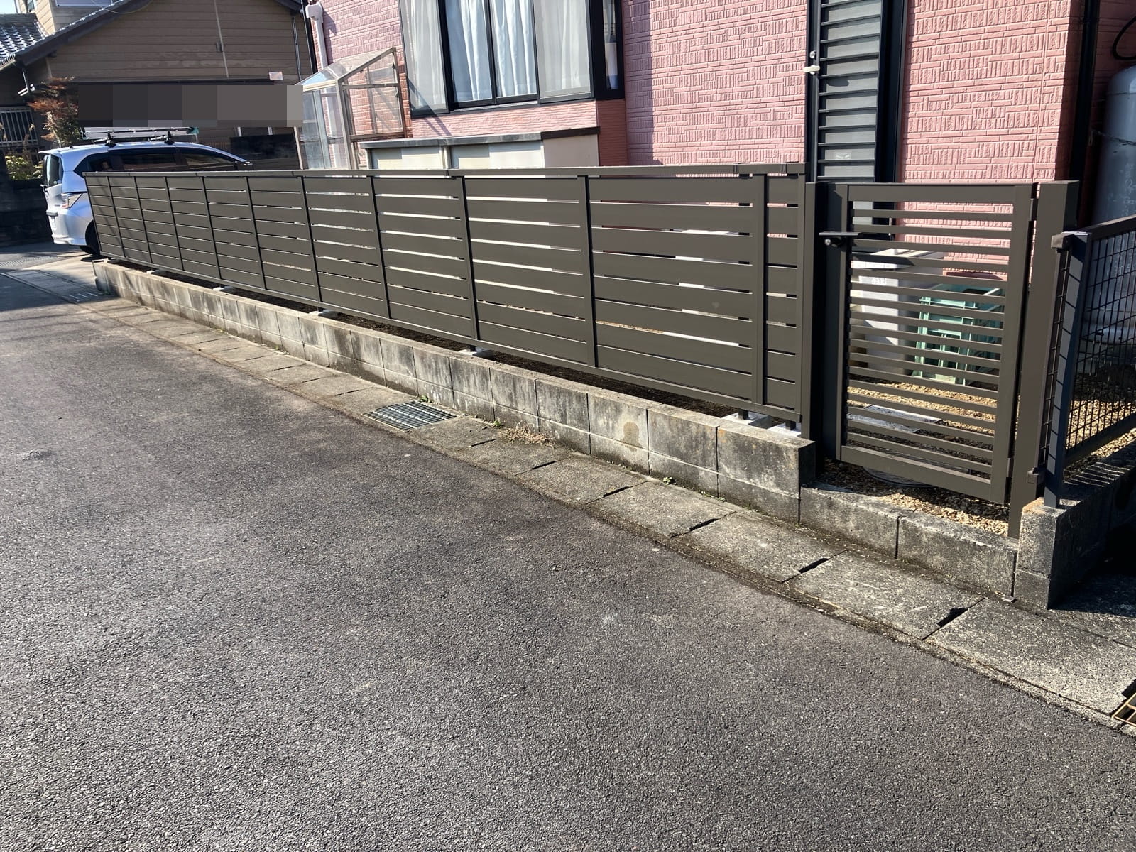 多治見市赤坂町　駐車場拡張工事　外構工事