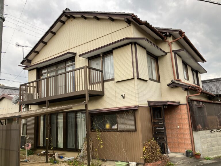 土岐市肥田町　外壁塗装工事　前