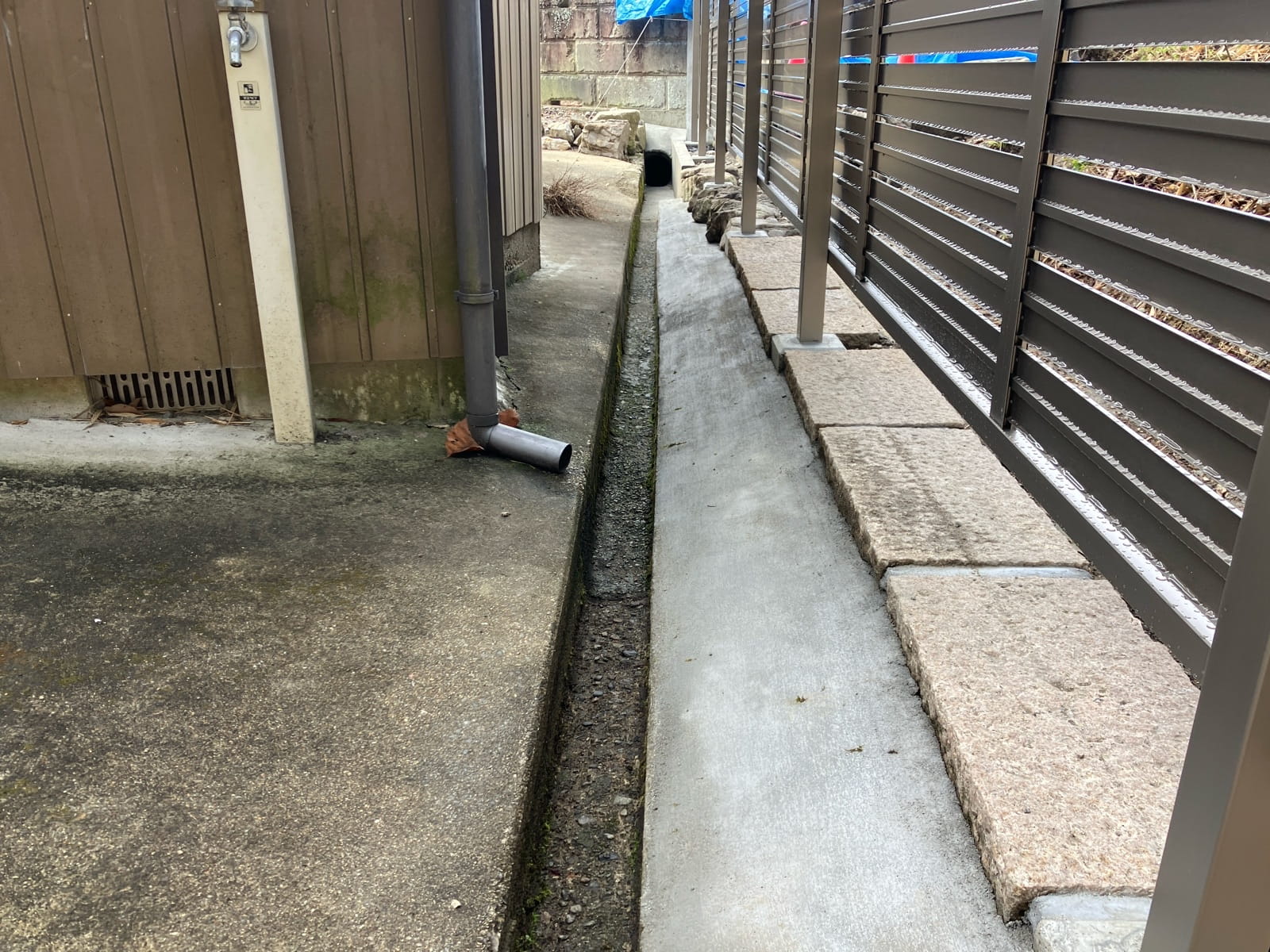 多治見市市之倉町　ブロック塀撤去　フェンス設置