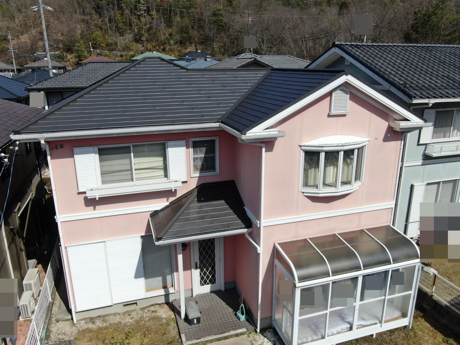 土岐市泉町久尻　屋根カバー工事　樋交換工事　完成