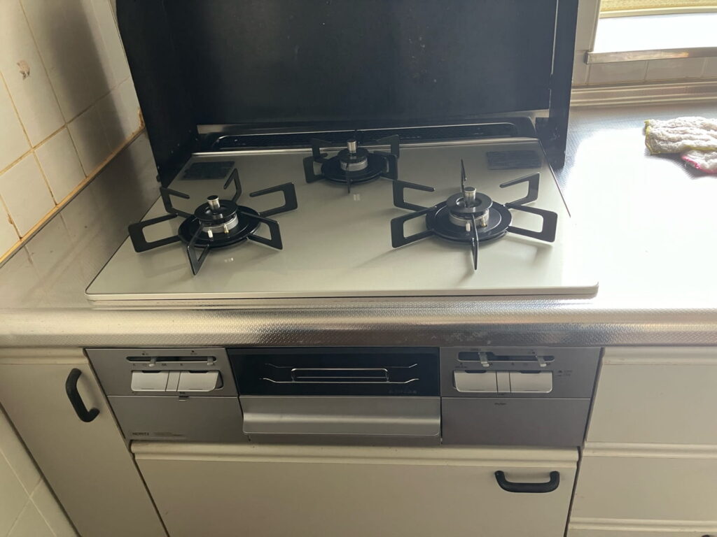 多治見市脇之島町　キッチンコンロ　交換後