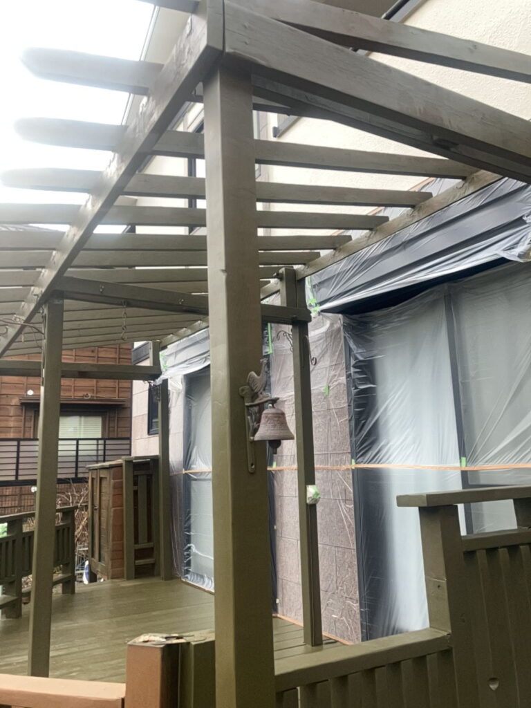 多治見市脇之島町　ウッドデッキ　塗り替え　塗装