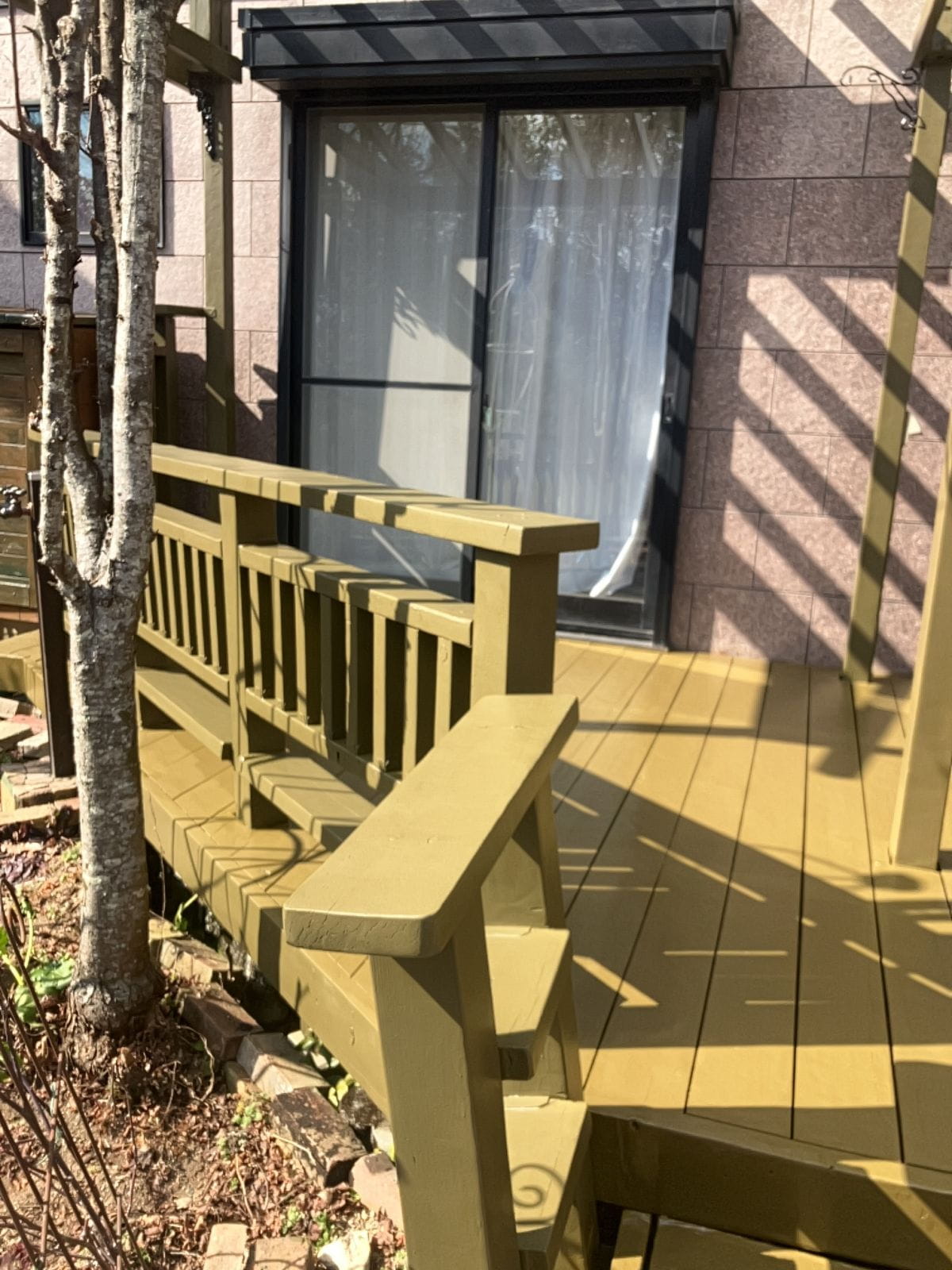 多治見市脇之島町　ウッドデッキ補修　塗り替え　塗装　施工後