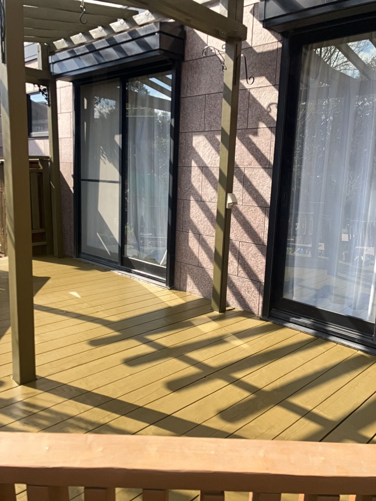 多治見市脇之島町　ウッドデッキ補修　塗り替え　塗装　施工後