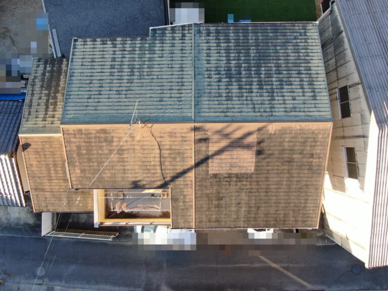土岐市　屋根板金工事　外壁塗装工事　施工前