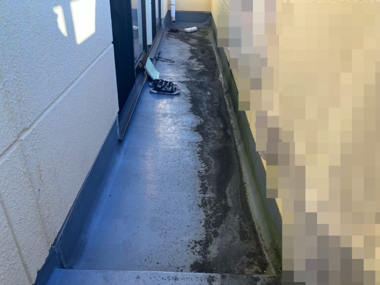 土岐市　ベランダ防水工事前