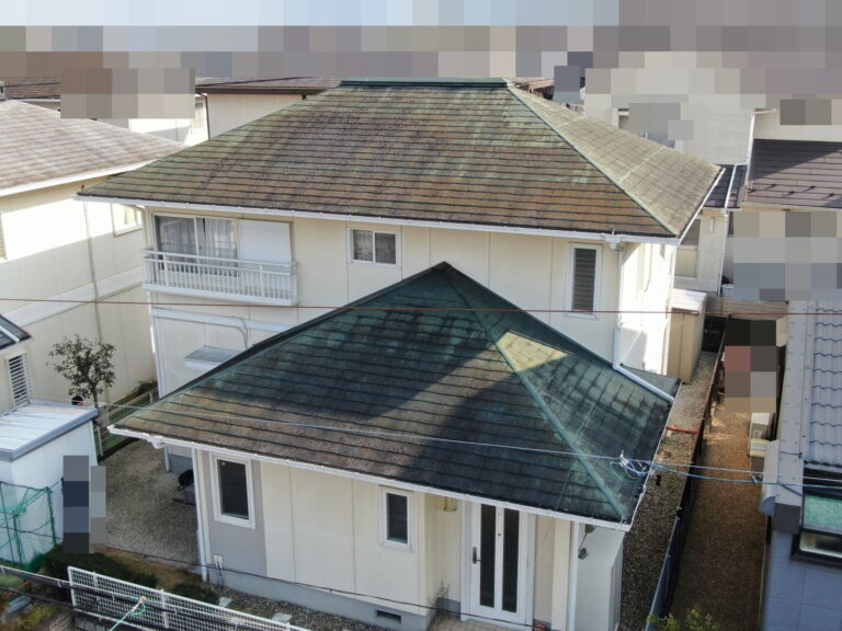 多治見市脇之島町　屋根外壁塗装　工事前