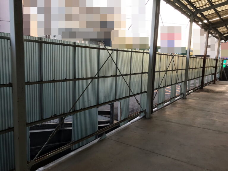 多治見市　波板交換工事　前