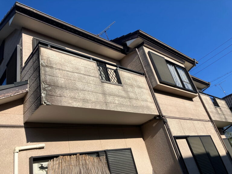 多治見市松坂町　ベランダ板金工事前