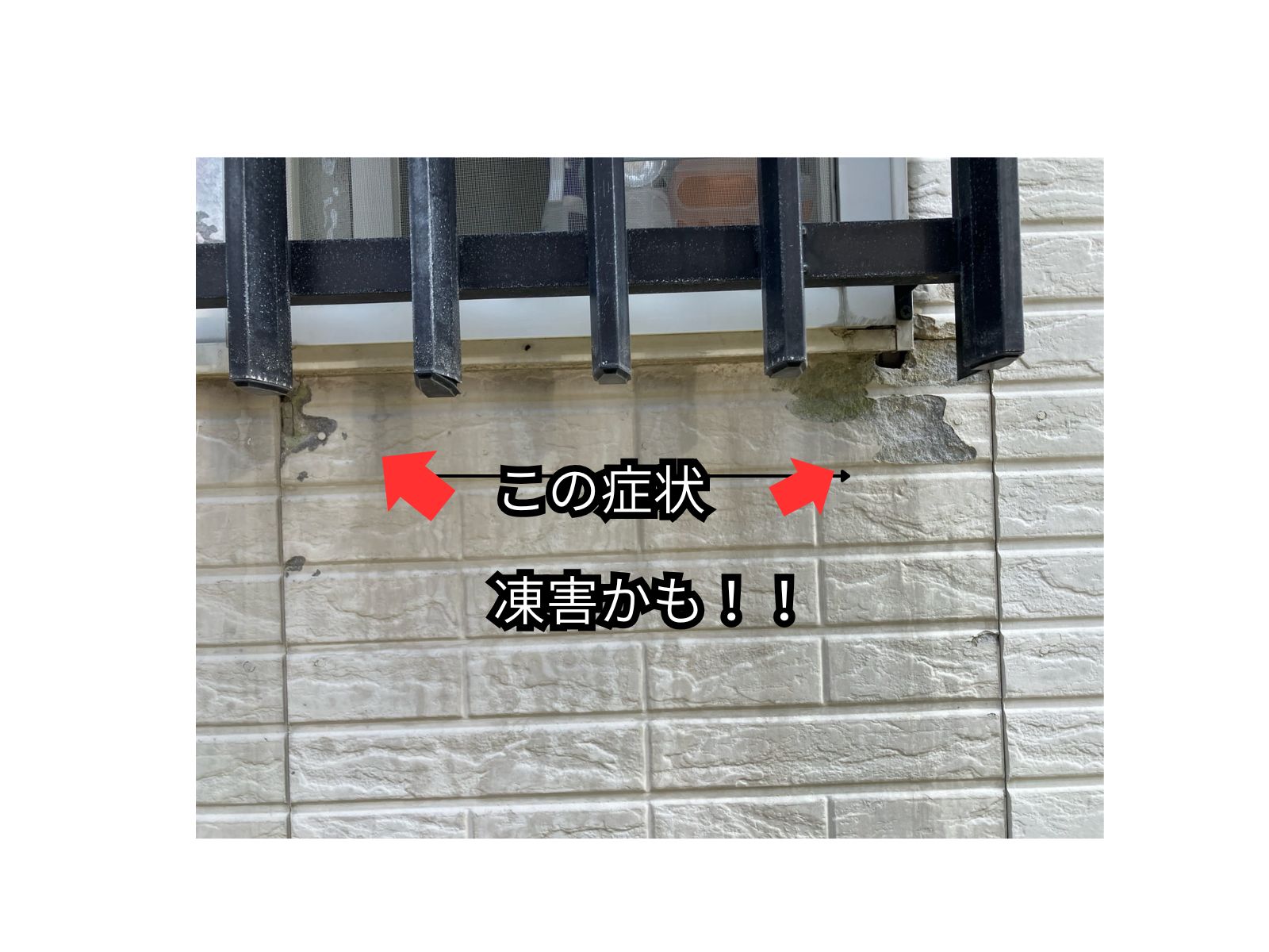 外壁　劣化症状　凍害