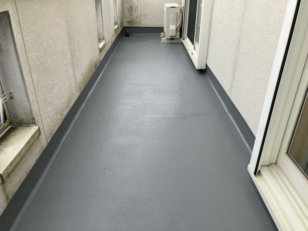 多治見市小泉町　ベランダ防水工事　施工後