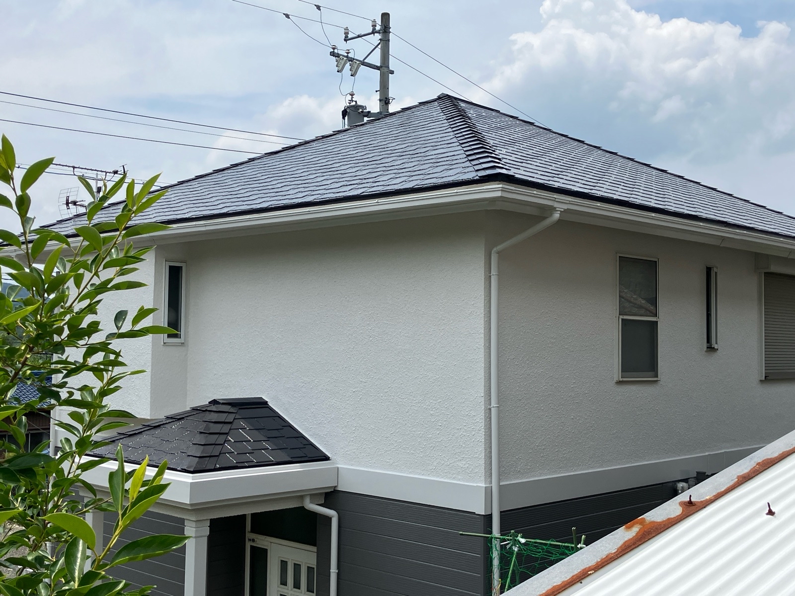 多治見市　外壁塗装　屋根塗装　ツートンカラー