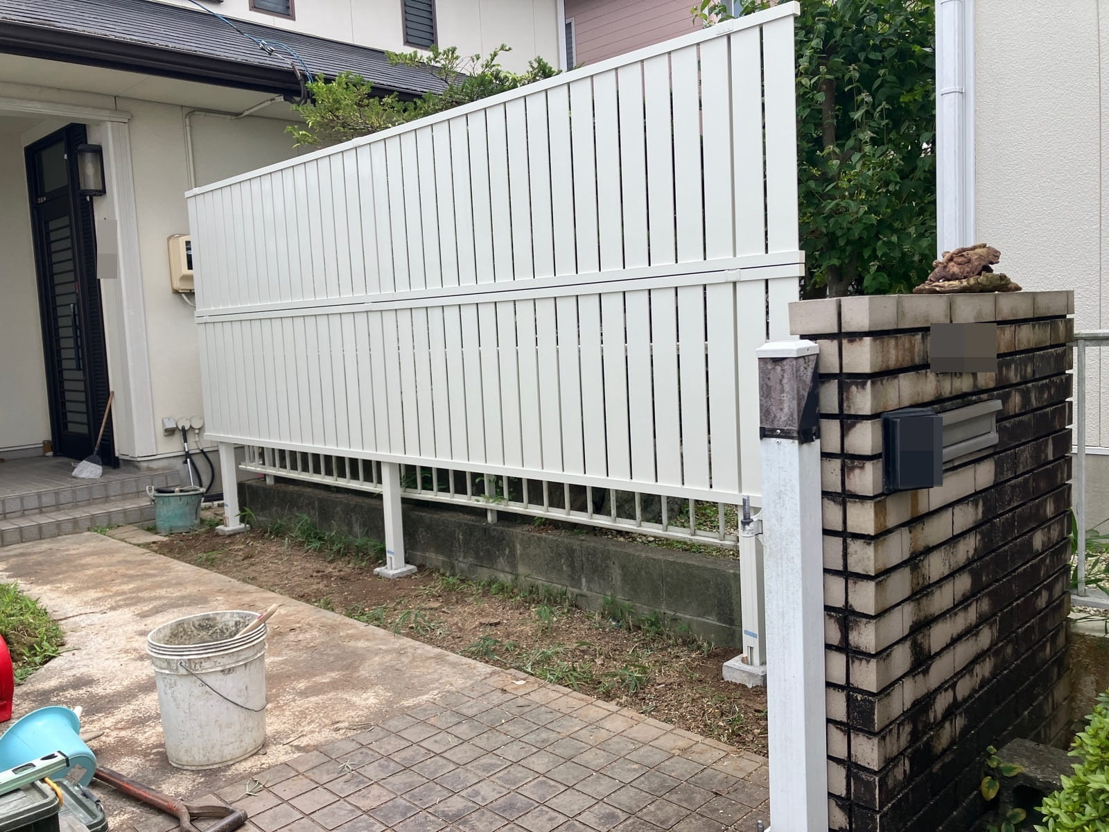 多治見市坂上町　目隠しフェンス取付け工事　完成